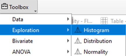 Figure: Histogram widget